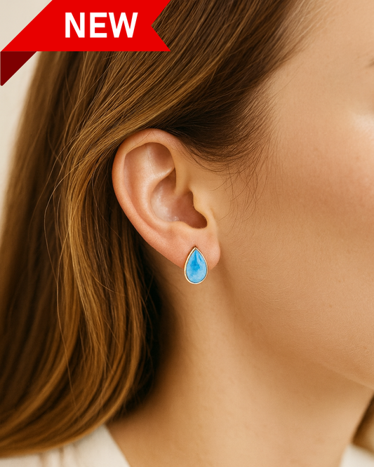 Larimar Drop Earrings