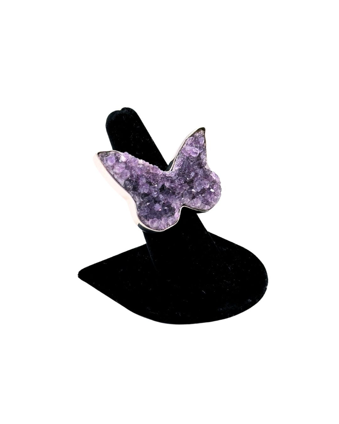 Amethyst Butterfly Ring - Size 7