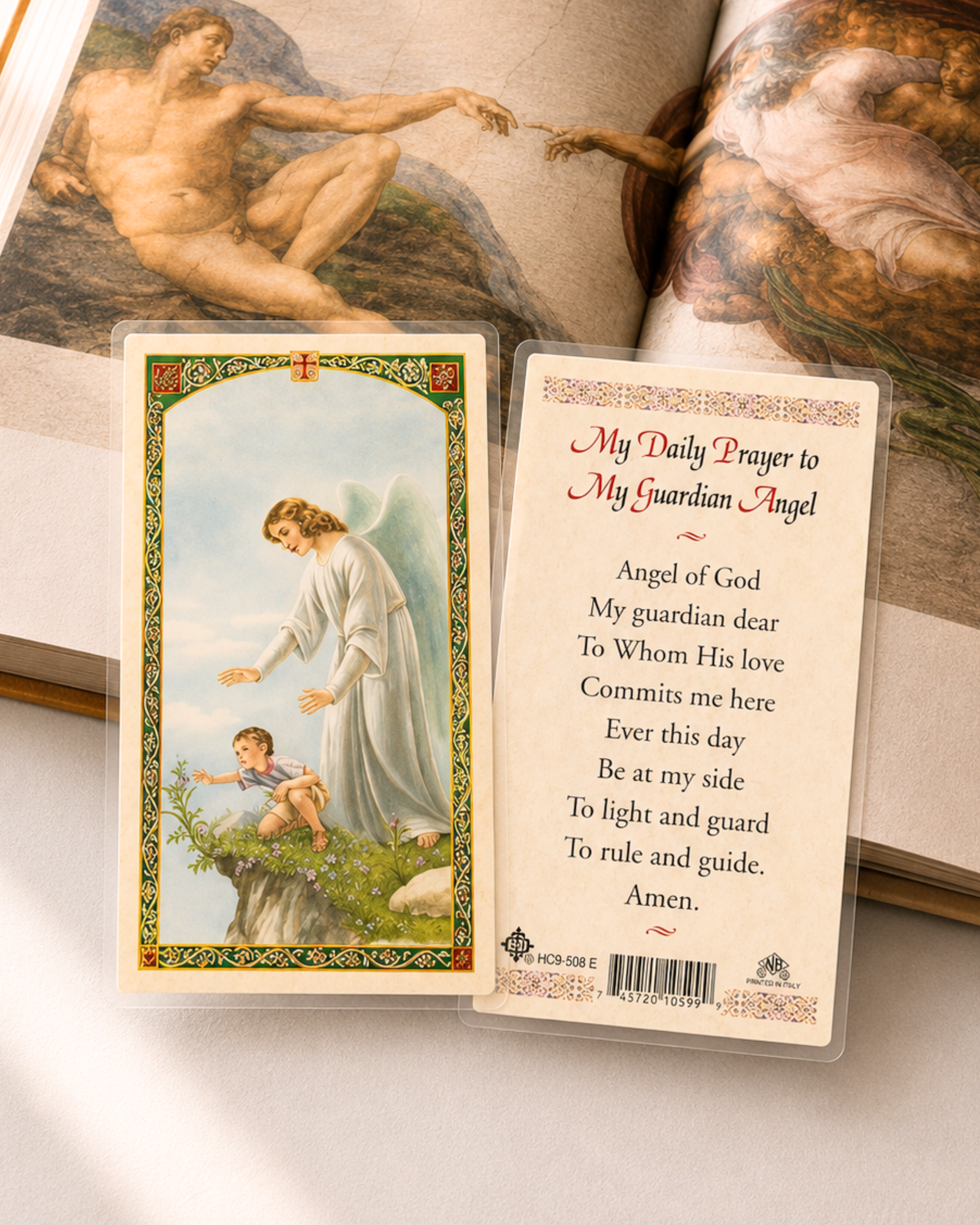 Daily Guardian Angel Prayer Card