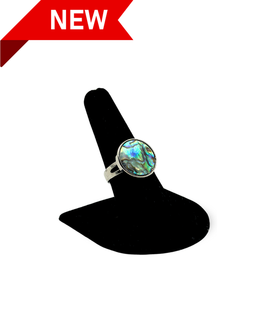 Adjustable Abalone Shell Rings