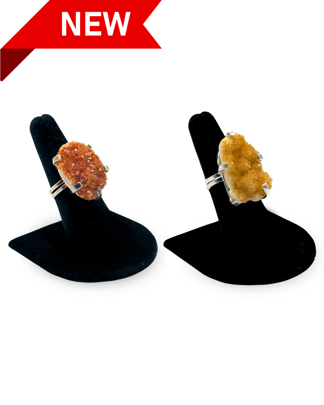 Adjustable Citrine Rings