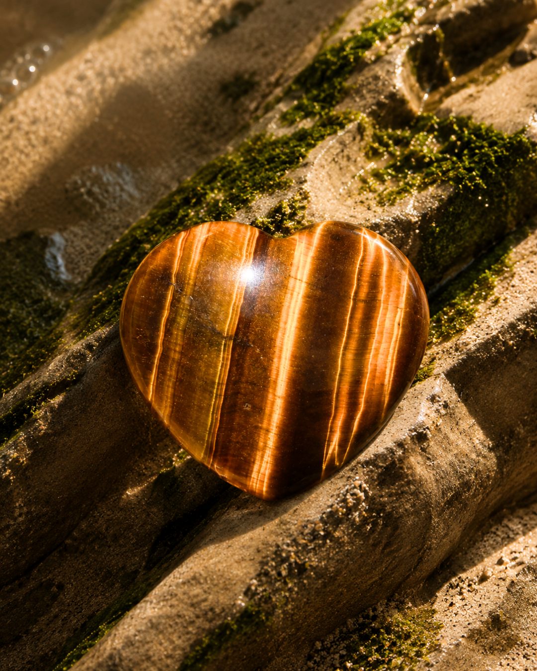 Tiger's Eye Heart