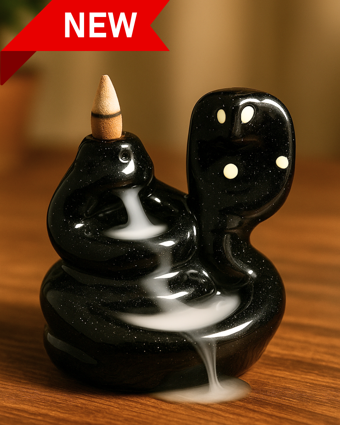 Abstract Elephant Ceramic Incense Cone Holder