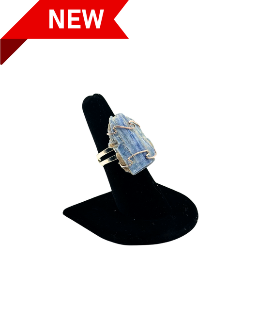 Adjustable Blue Kyanite Rings