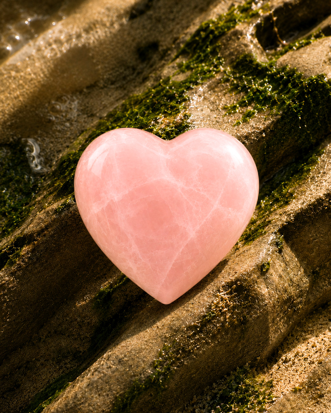 Rose Quartz Heart Crystal