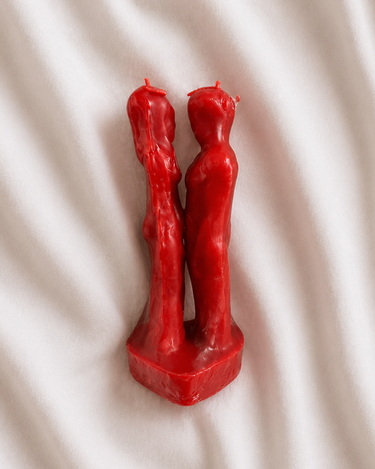 Heart Based Couple Figure Candle
