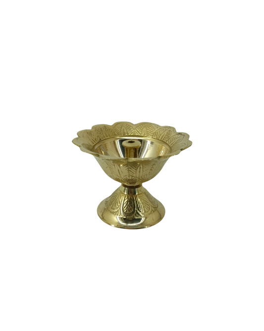 Brass Puja Lamp Incense Stick Holder