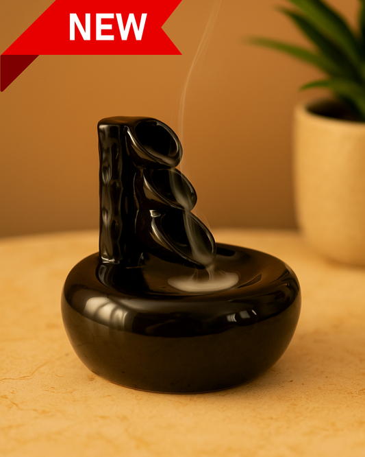 Zen Rock Pond Ceramic Incense Cone Holder