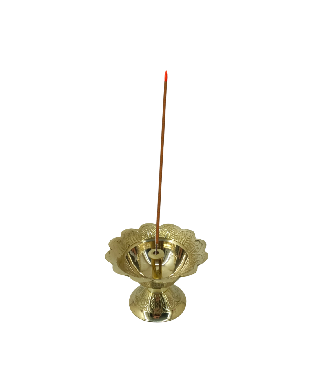 Brass Puja Lamp Incense Stick Holder