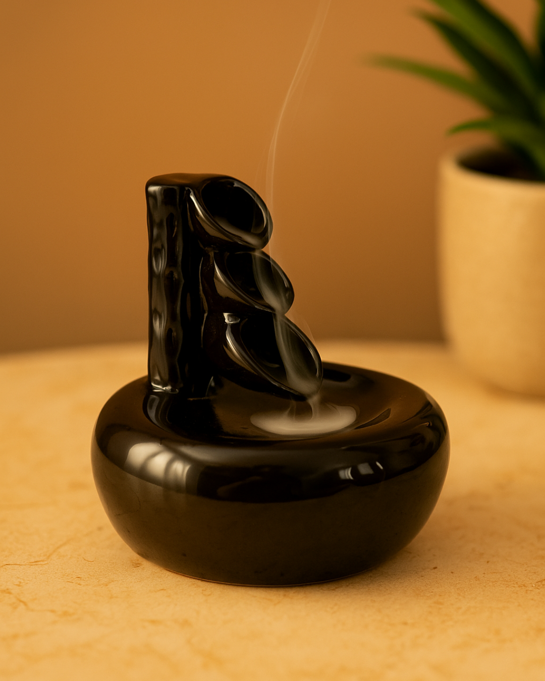 Zen Rock Pond Ceramic Incense Cone Holder