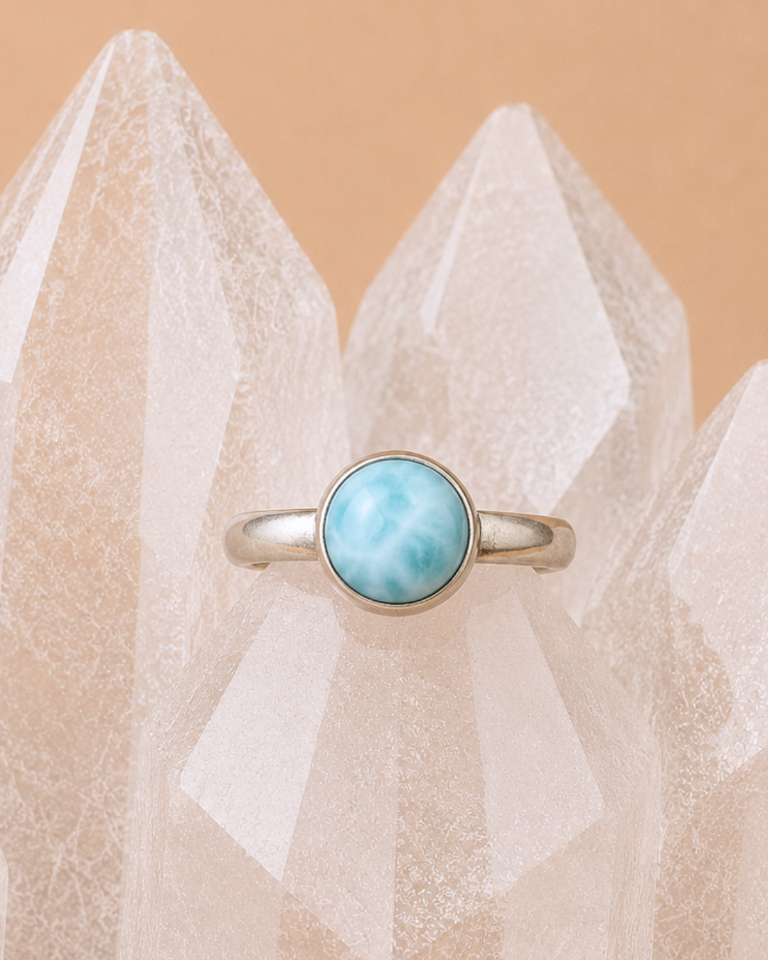 Petite Larimar Ring - Size 10