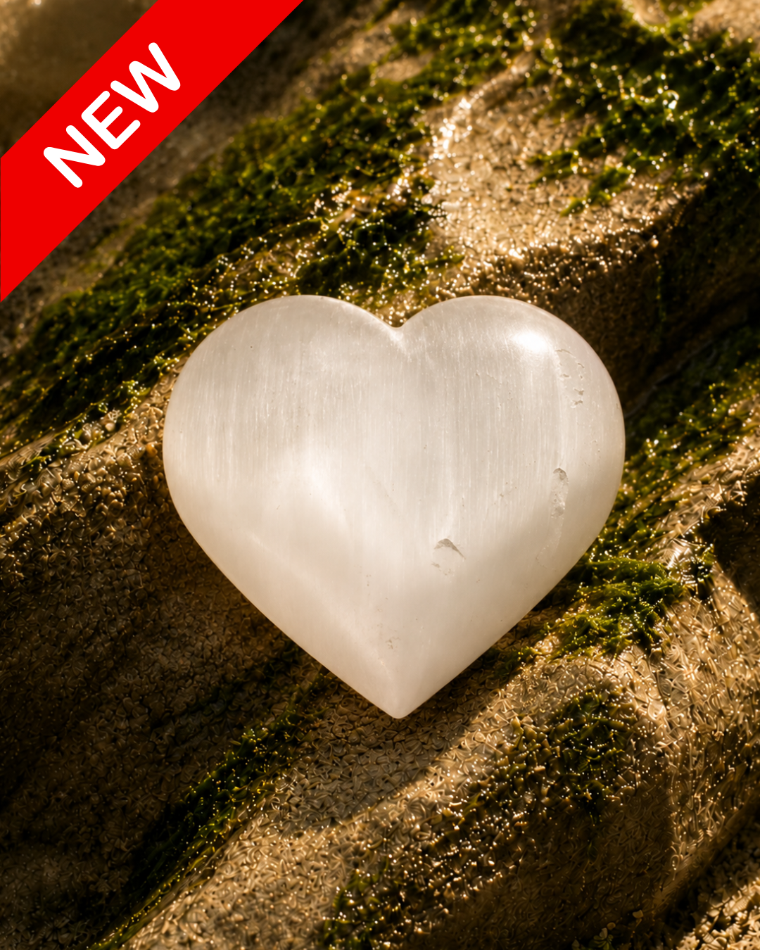 Large Selenite Heart