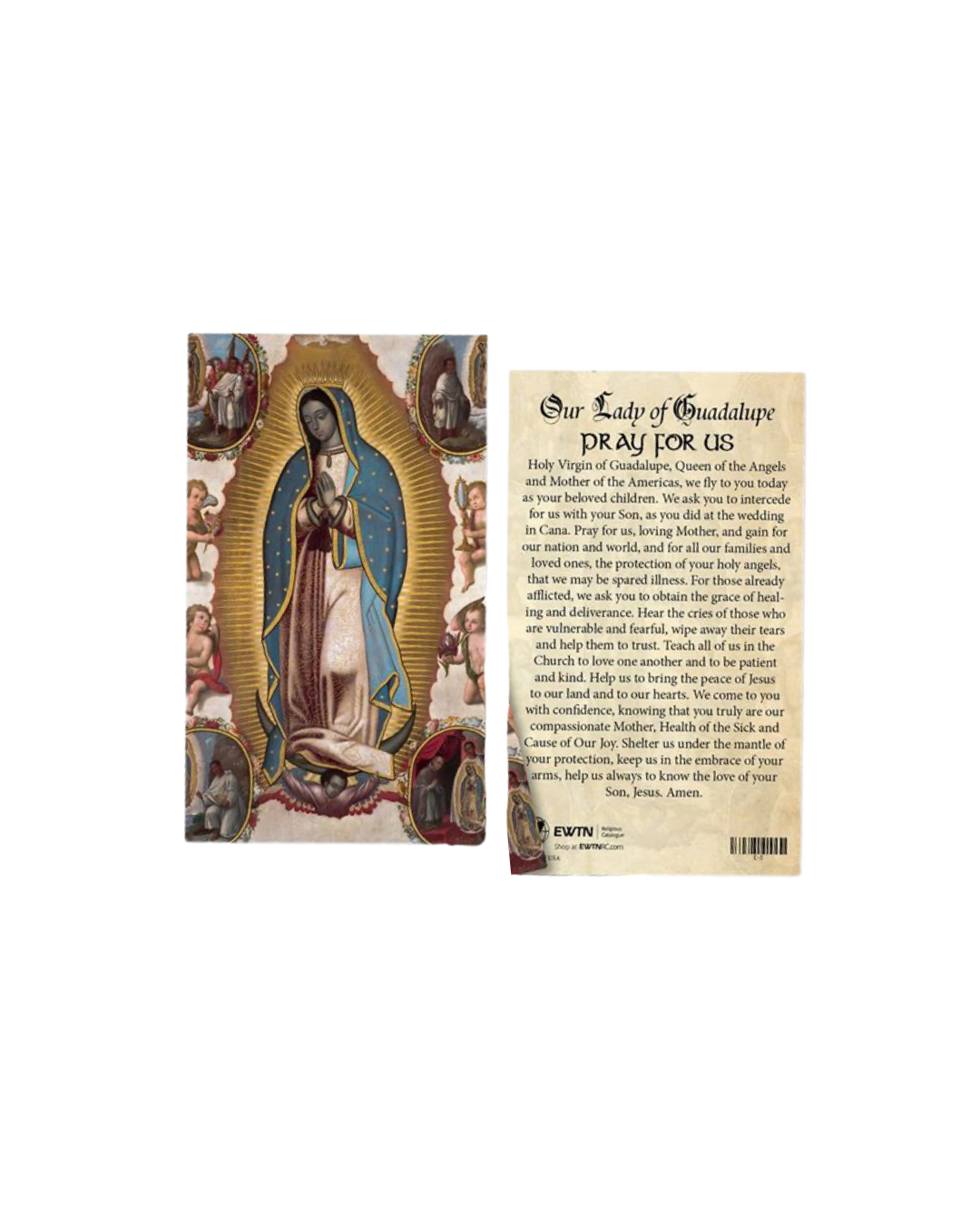 Our Lady of Guadalupe Prayer Card