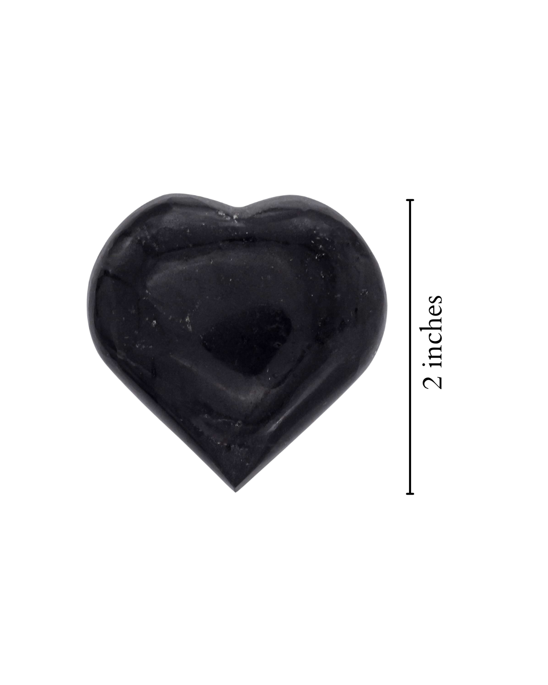 Black Tourmaline Heart