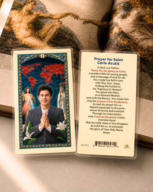 Blessed Carlos Acutis Prayer Card