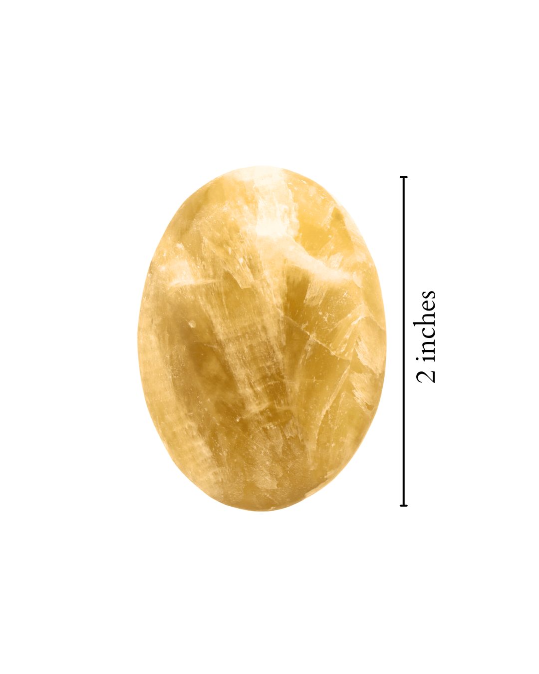 Honey Calcite Palm Stone