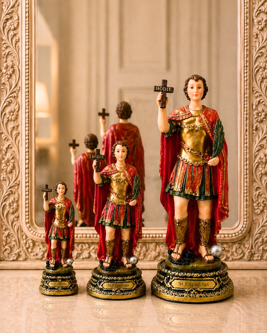 St. Expedite 6, 8, 12 inch Statue