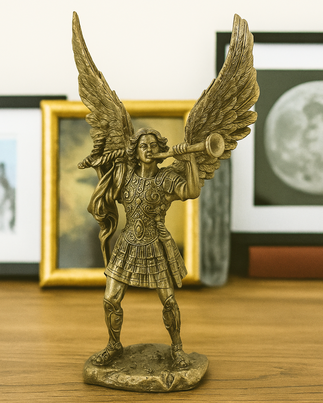 Bronze Archangel Gabriel 4 inch Statue