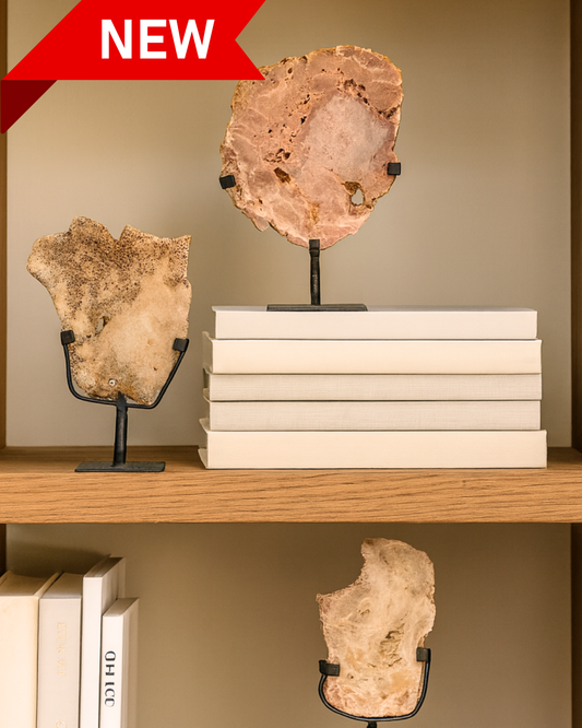 Large Pink Amethyst Stands