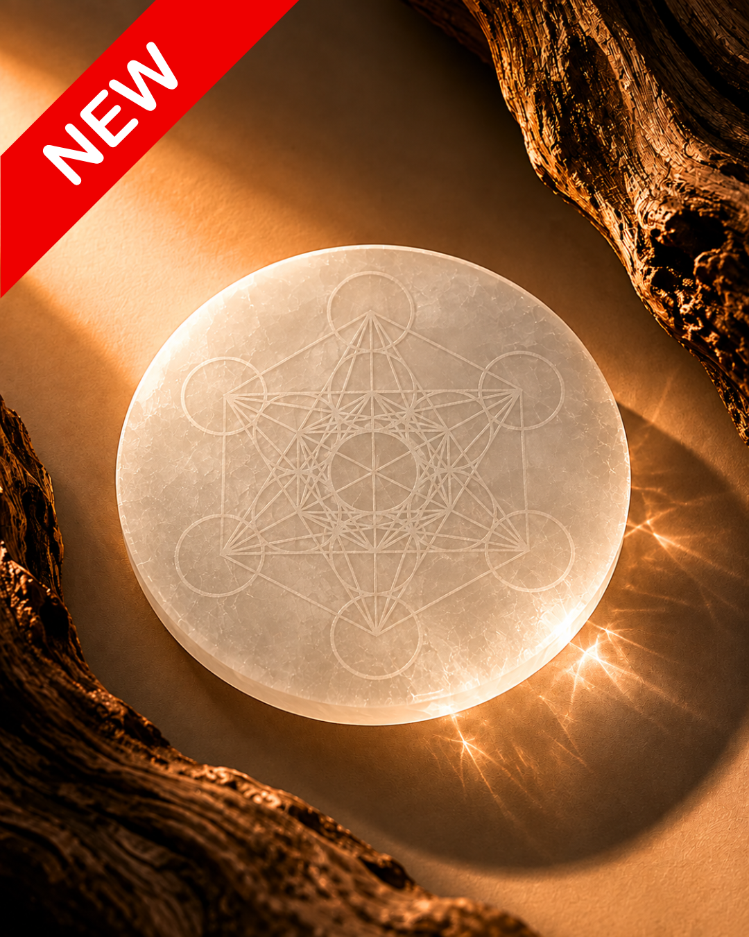 Metatron's Selenite Plate