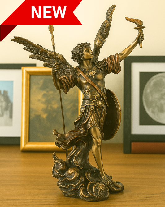 Bronze Archangel Uriel 4 inch Statue