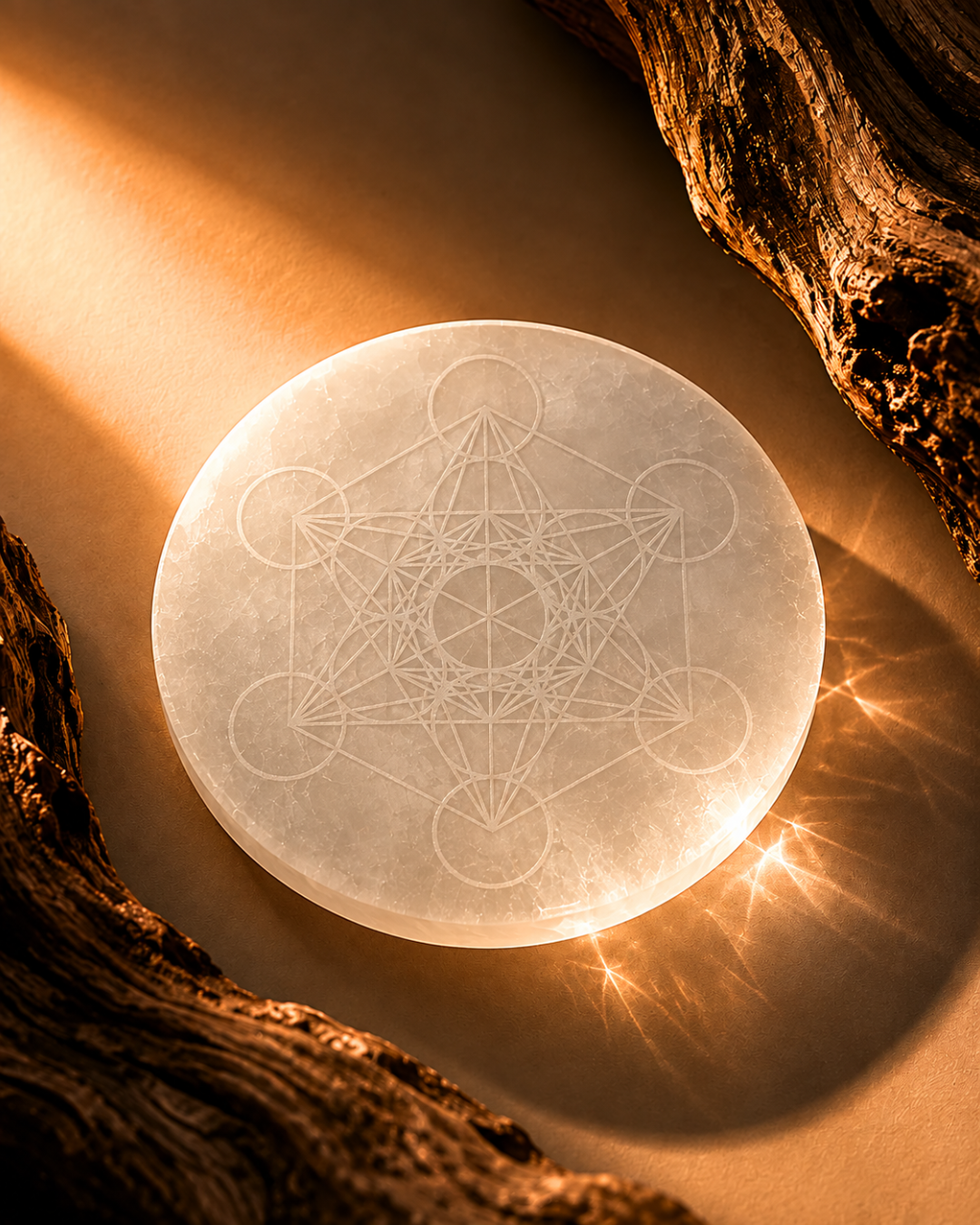 Metatron's Selenite Plate