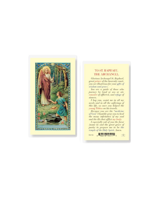 Archangel Raphael Prayer Card