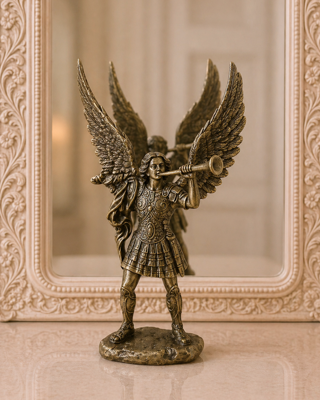 Bronze Archangel Gabriel 4 inch Statue