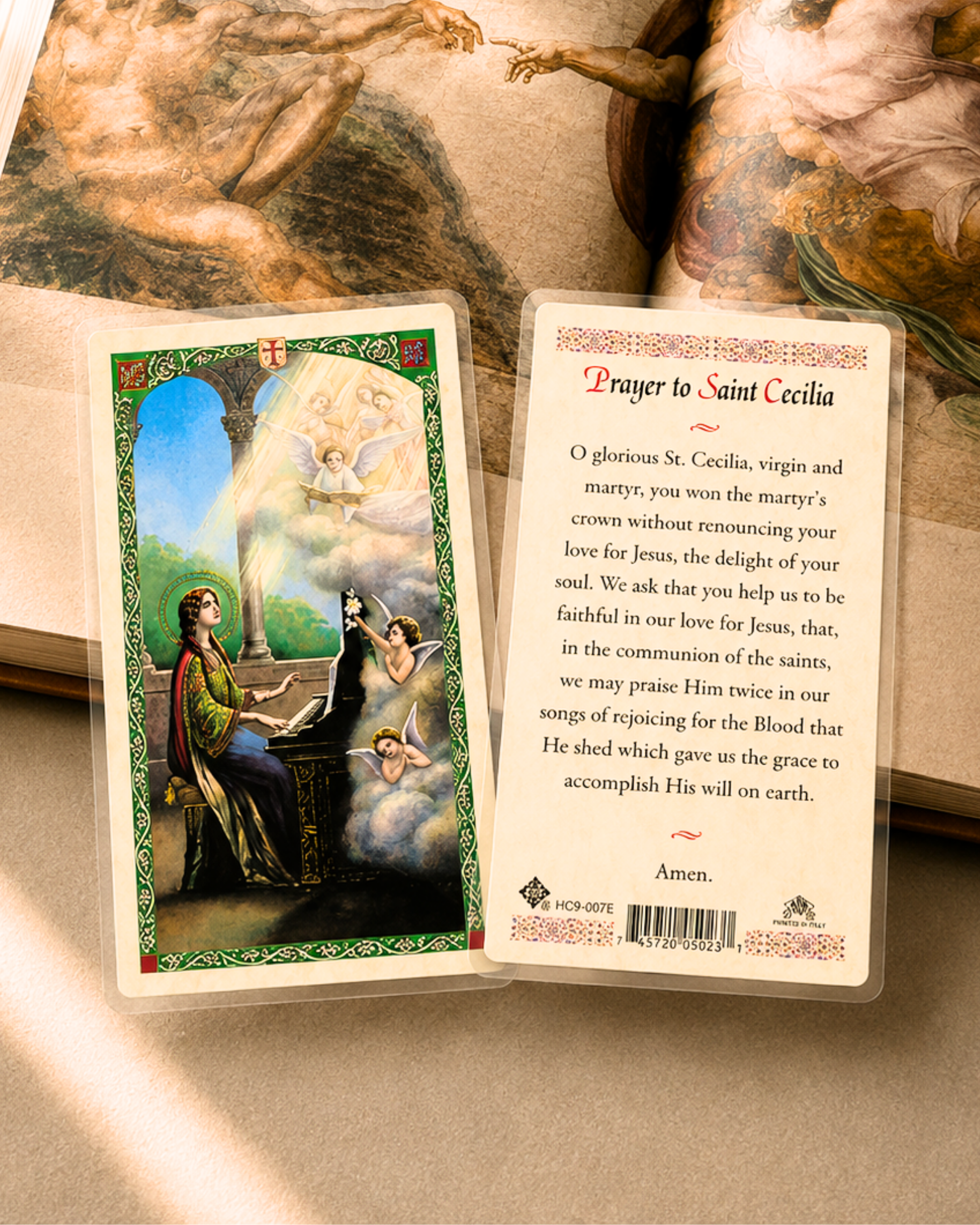 St. Cecilia Prayer Card