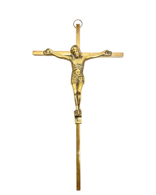 Golden Metal Crucifix