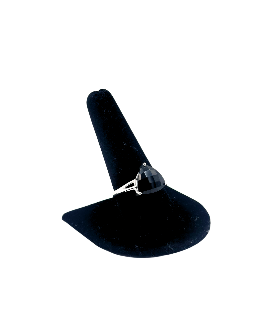 Onyx Triangle Rings