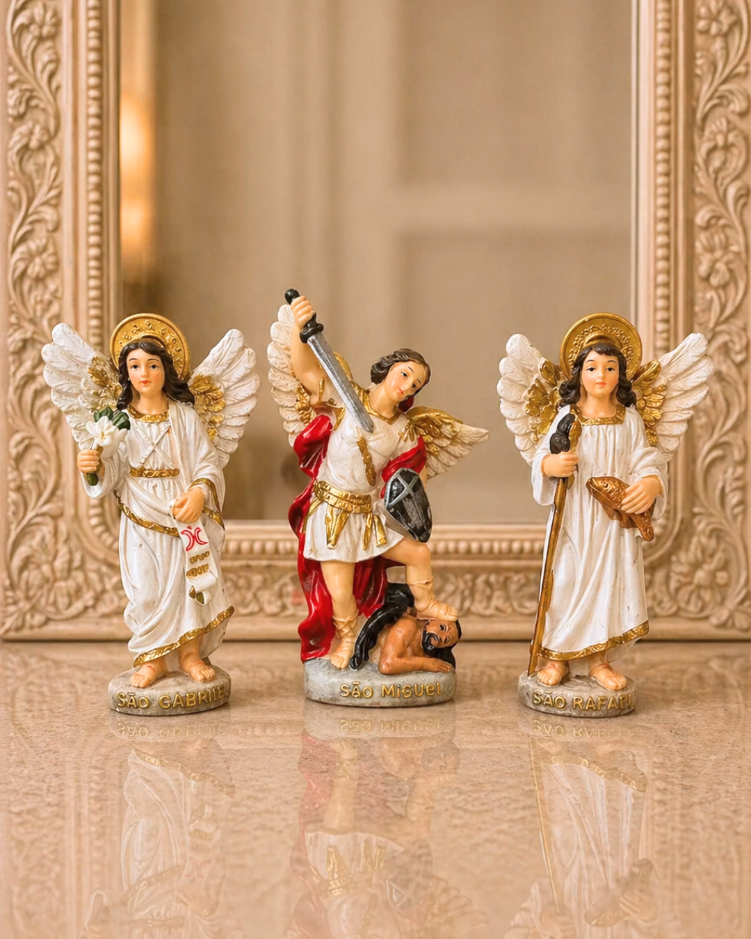 3 Archangels 4 inch Statue Bundle