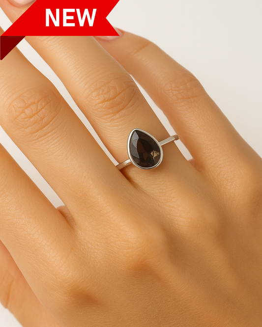 Smoky Quartz Ring – Size 7