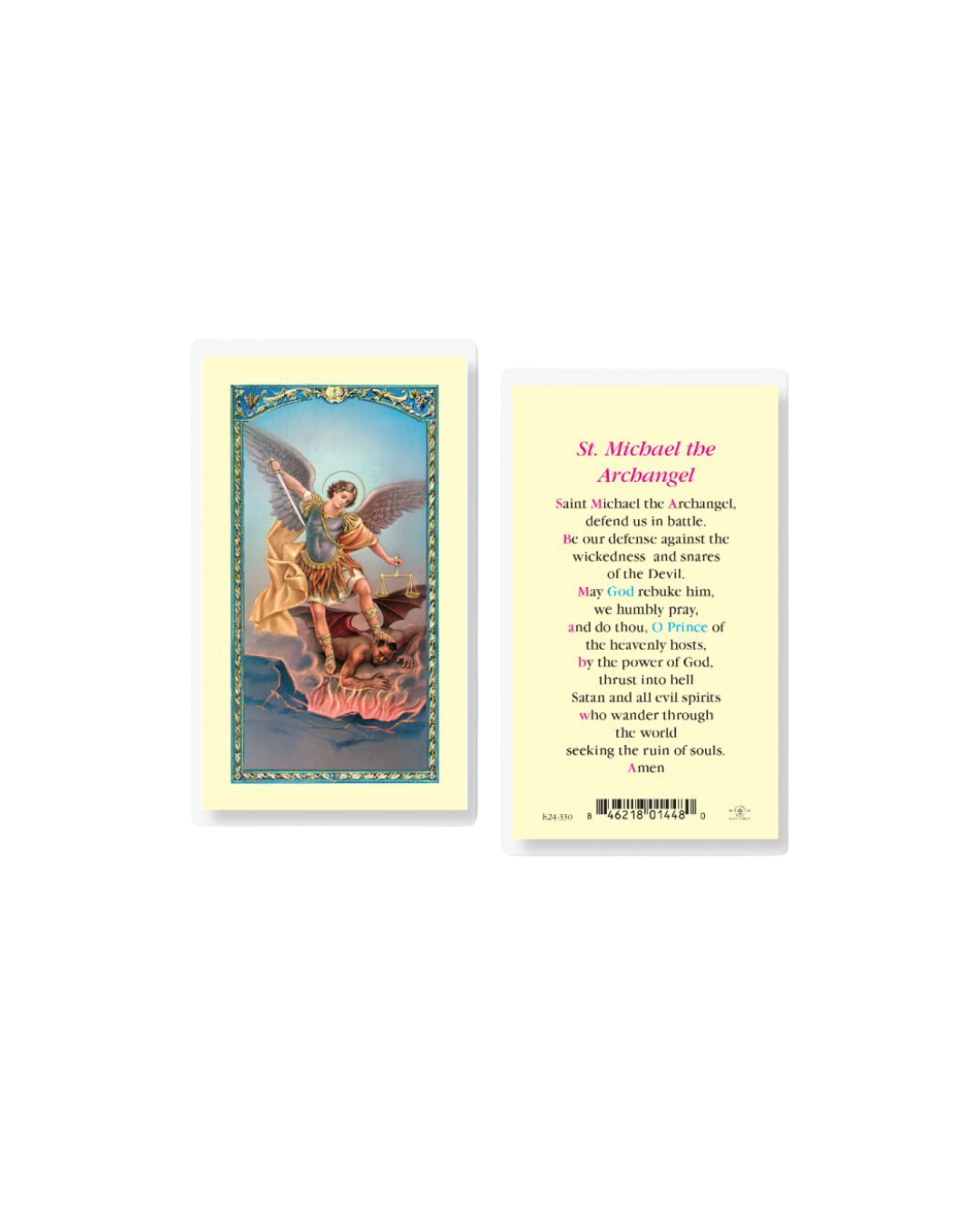 St. Michael Prayer Card