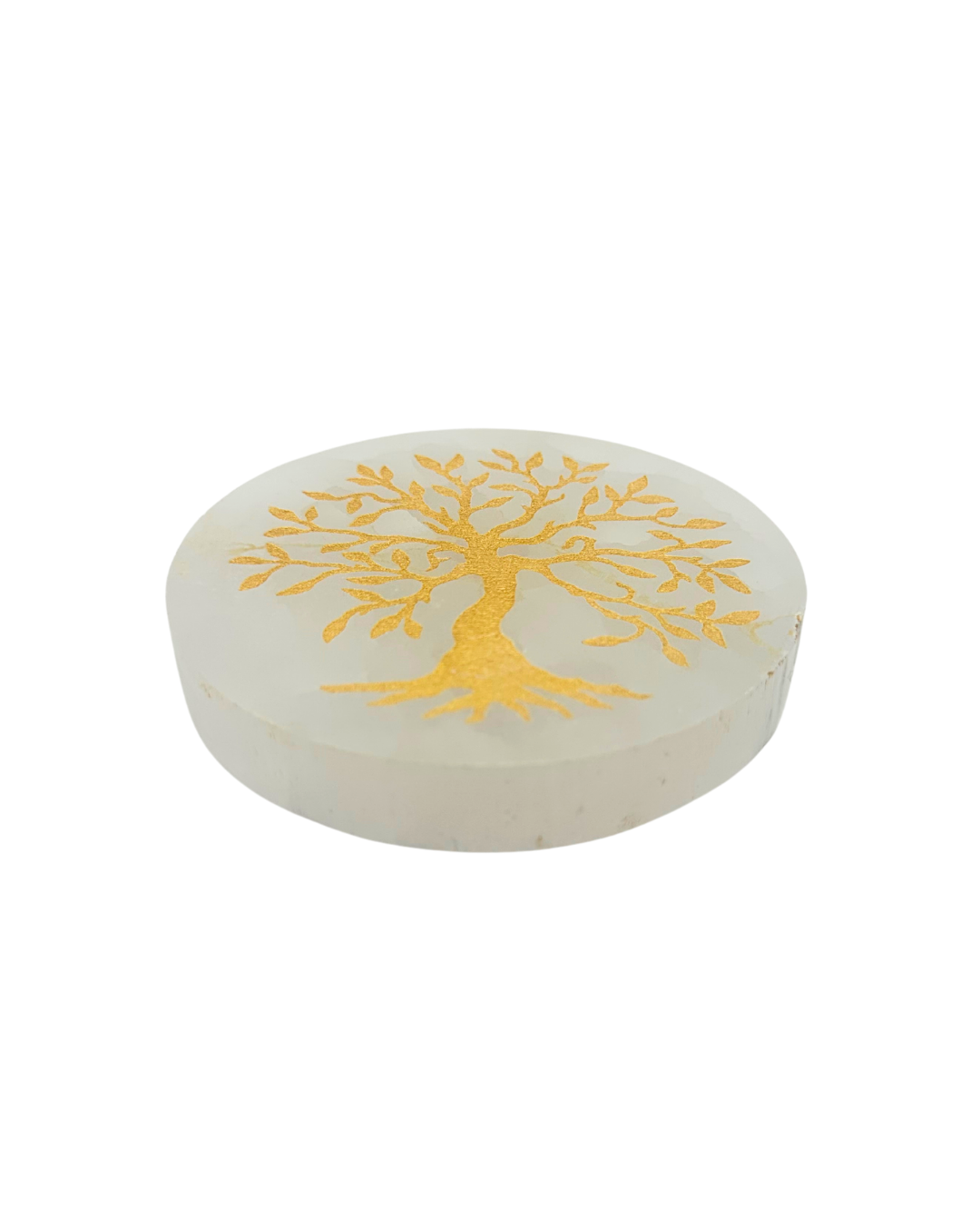 Tree of Life Selenite Plate