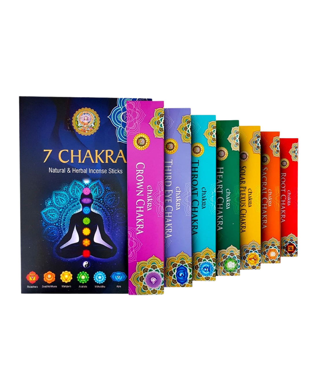 7 Chakra Natural & Herbal Incense Sticks