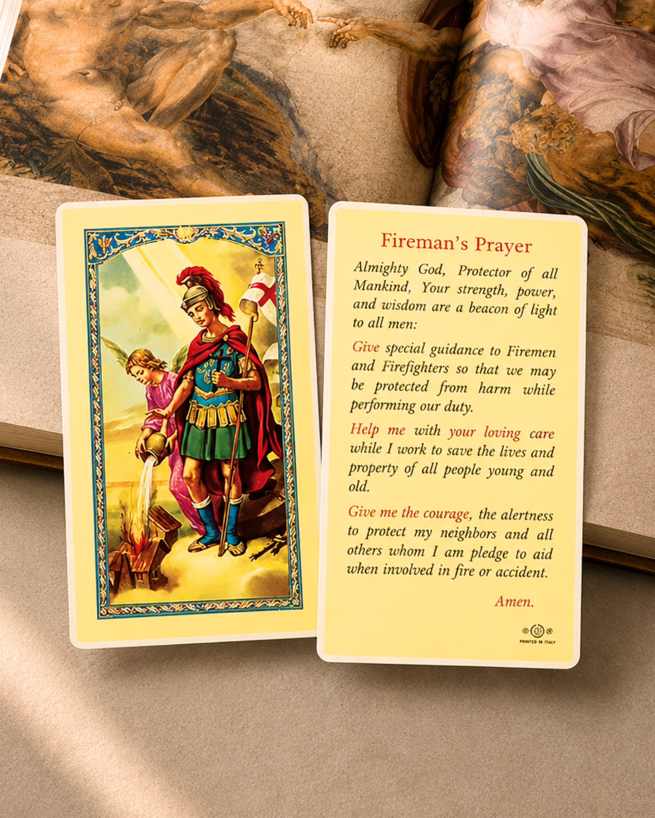 St. Florian Prayer Card