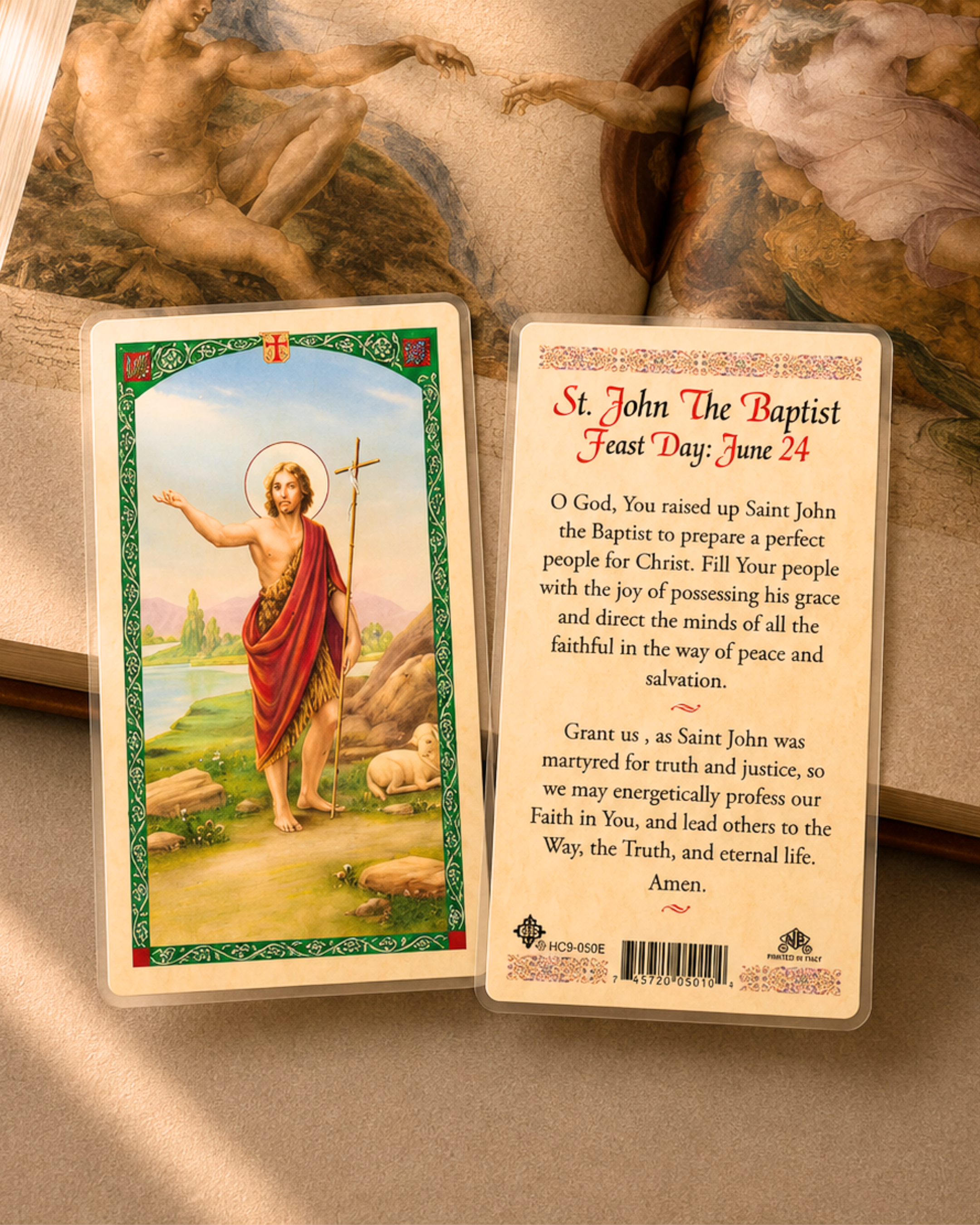 St. John the Baptist Prayer Card