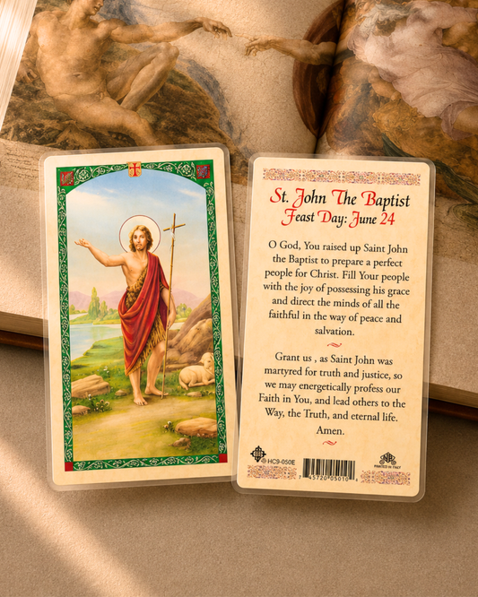 St. John the Baptist Prayer Card
