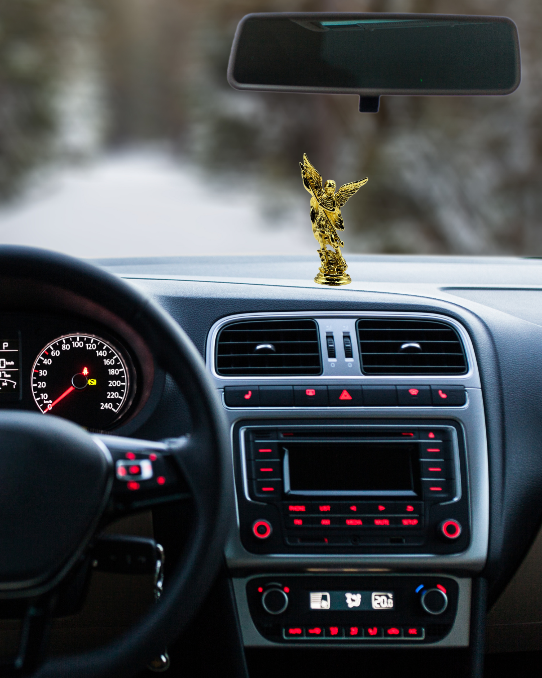 3 Inch Stick-On St. Michael Car Figure