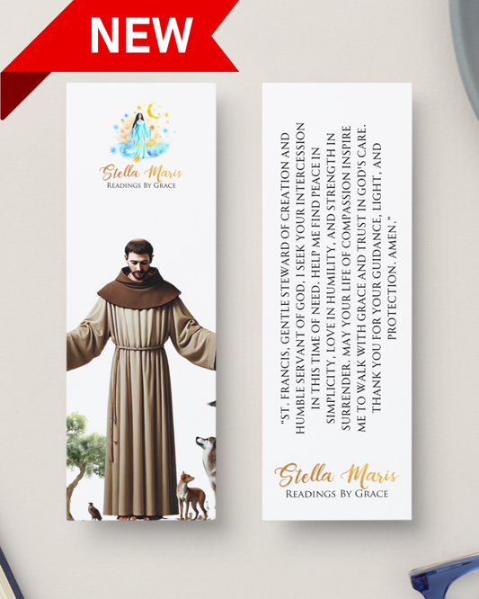 St. Francis of Assisi Bookmark with Prayer