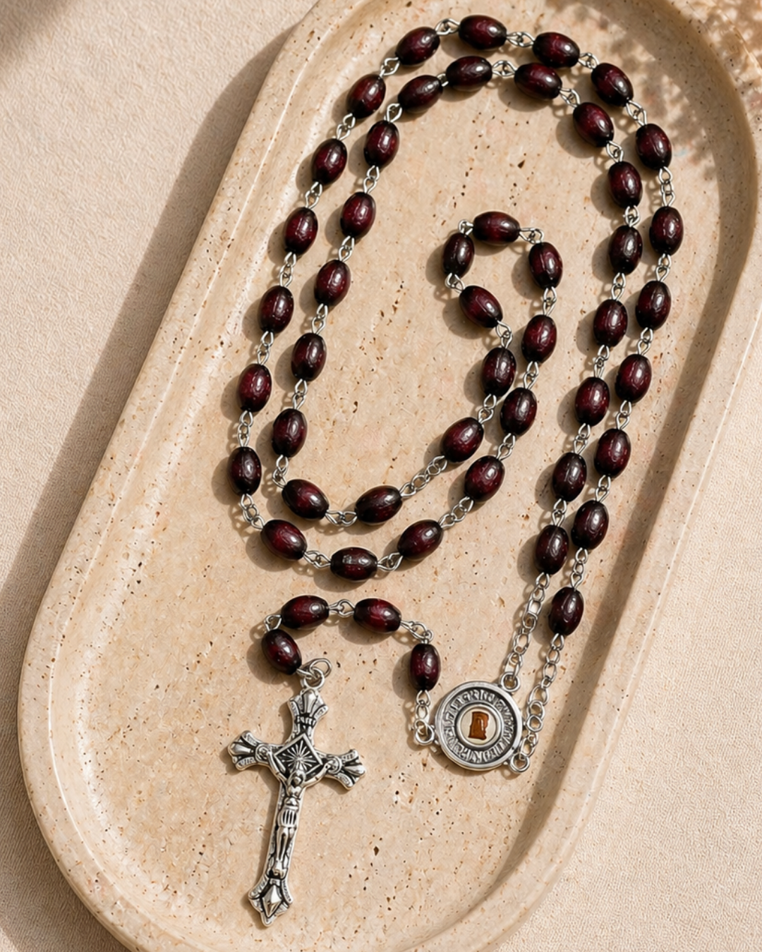 Padre Pio Third-Class Relic Rosary