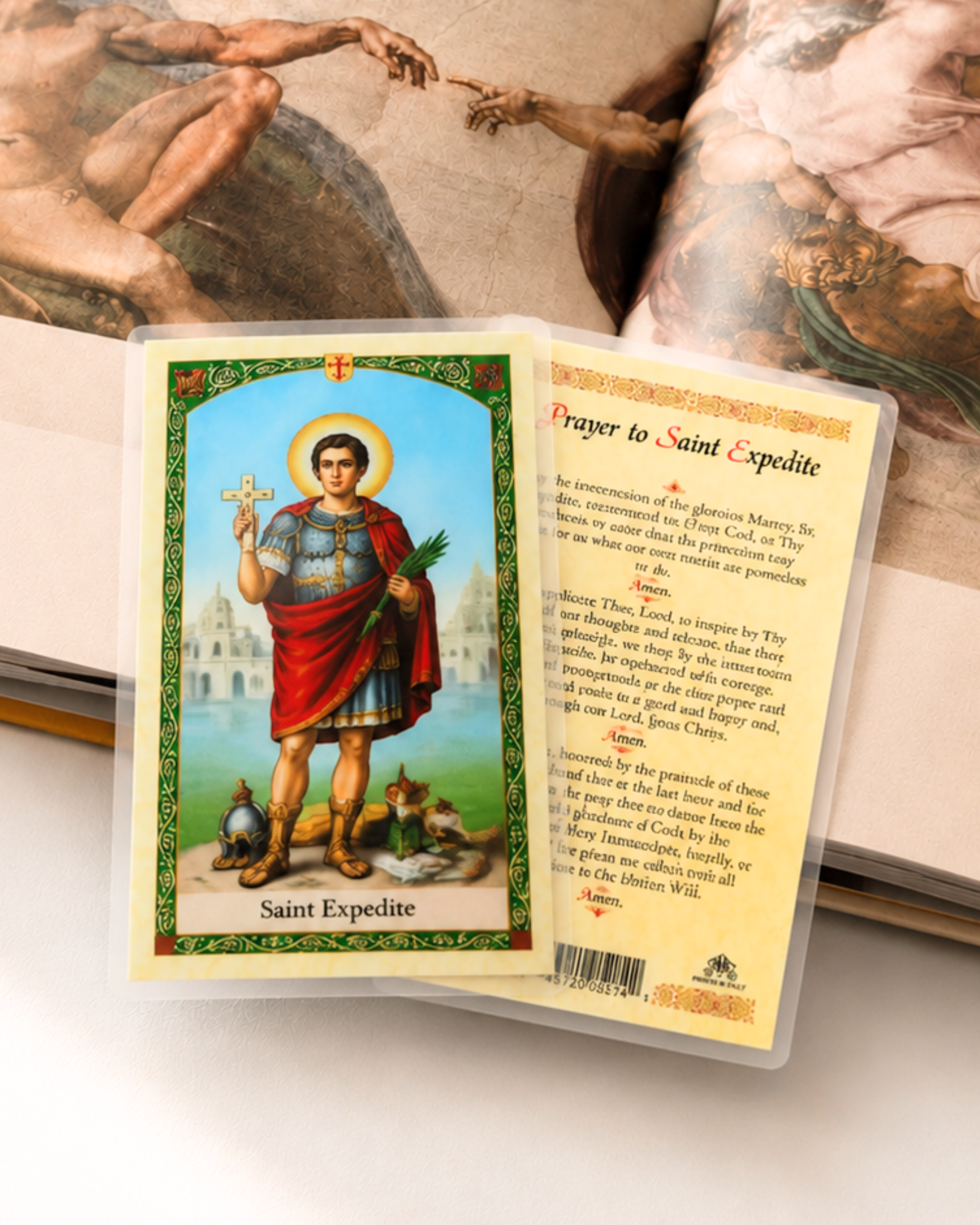 St. Expedite Prayer Card