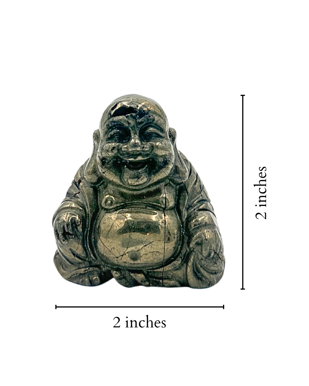 Pyrite Laughing Buddha