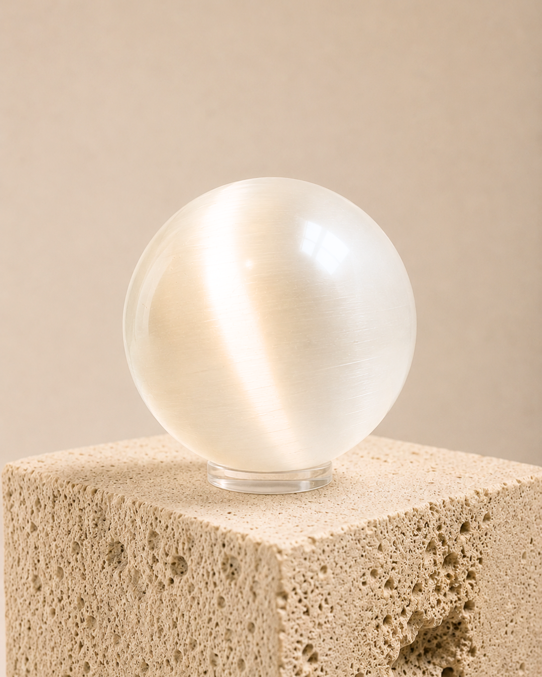 Large Selenite Sphere