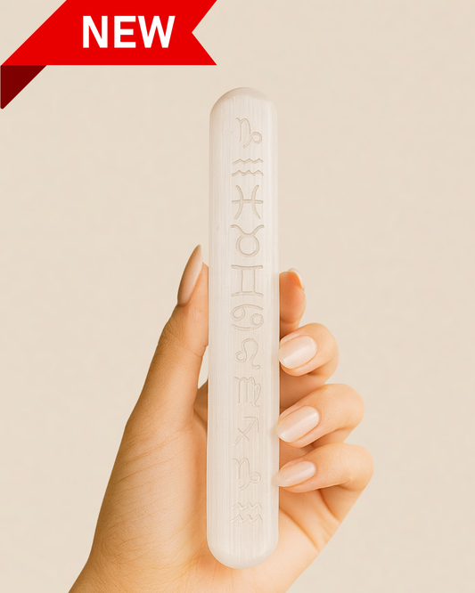 Zodiac Selenite Wand