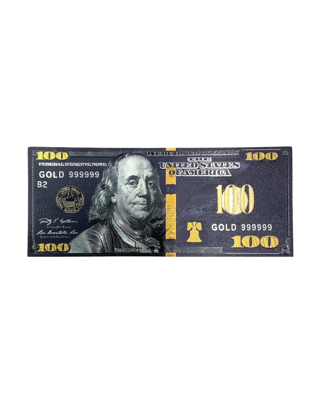 Black & Gold $100 Bill