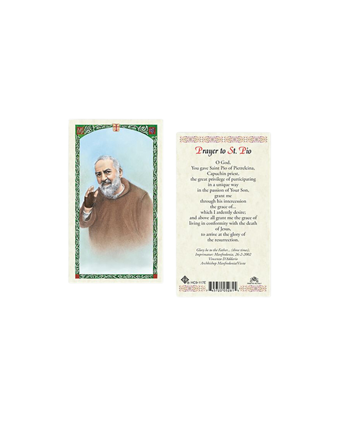 Padre Pio Prayer Card – Stella Maris Readings