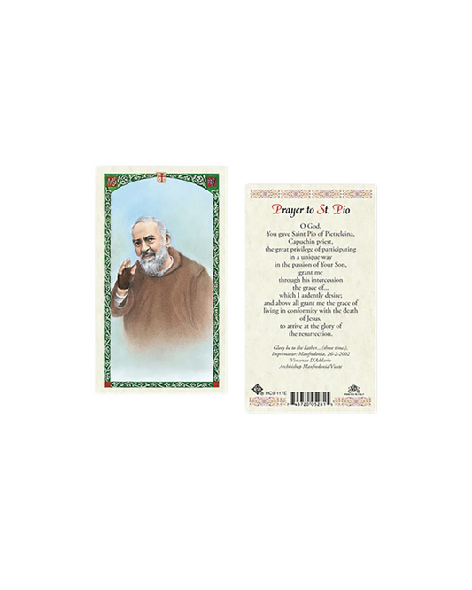 Padre Pio Prayer Card