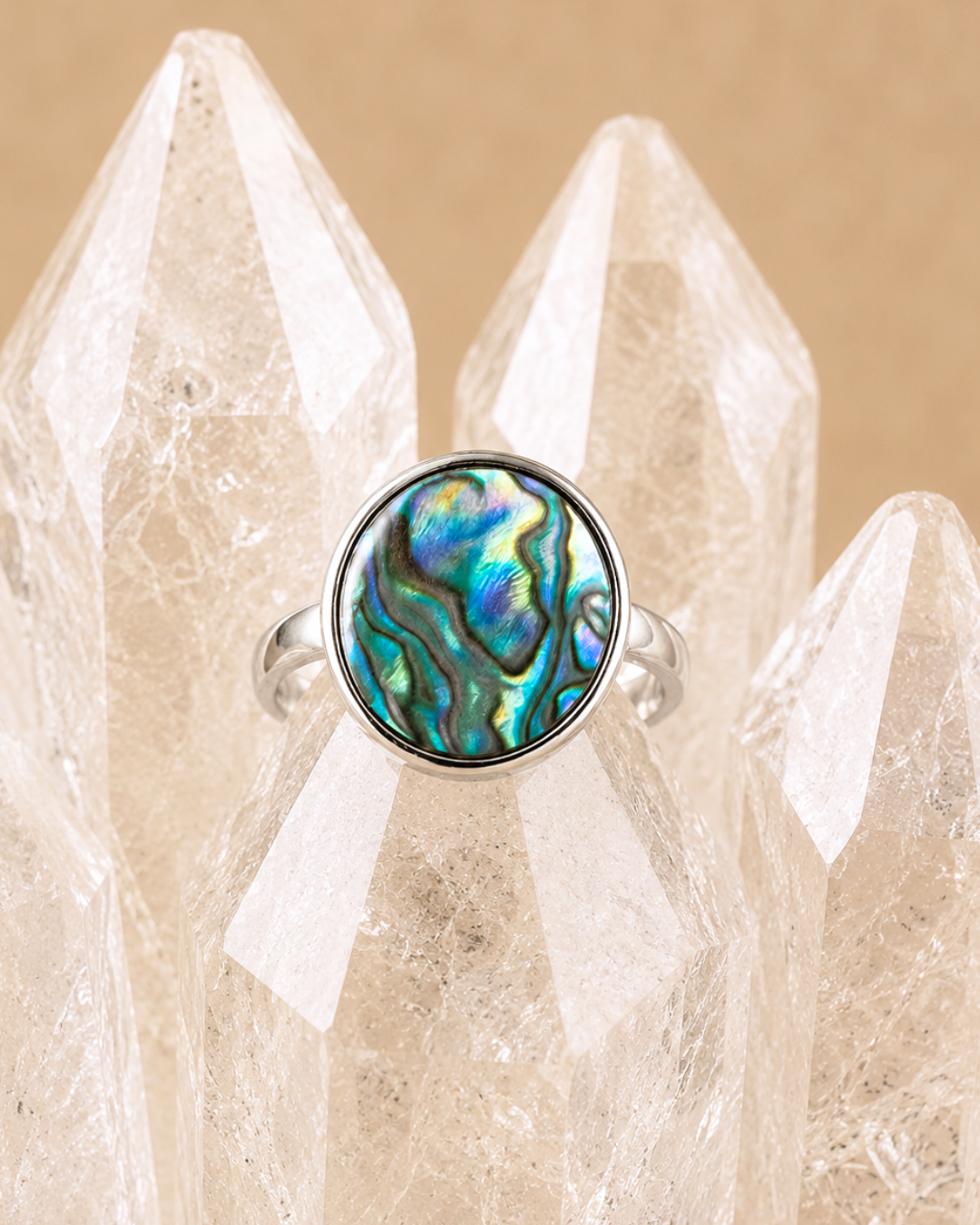 Adjustable Abalone Shell Rings